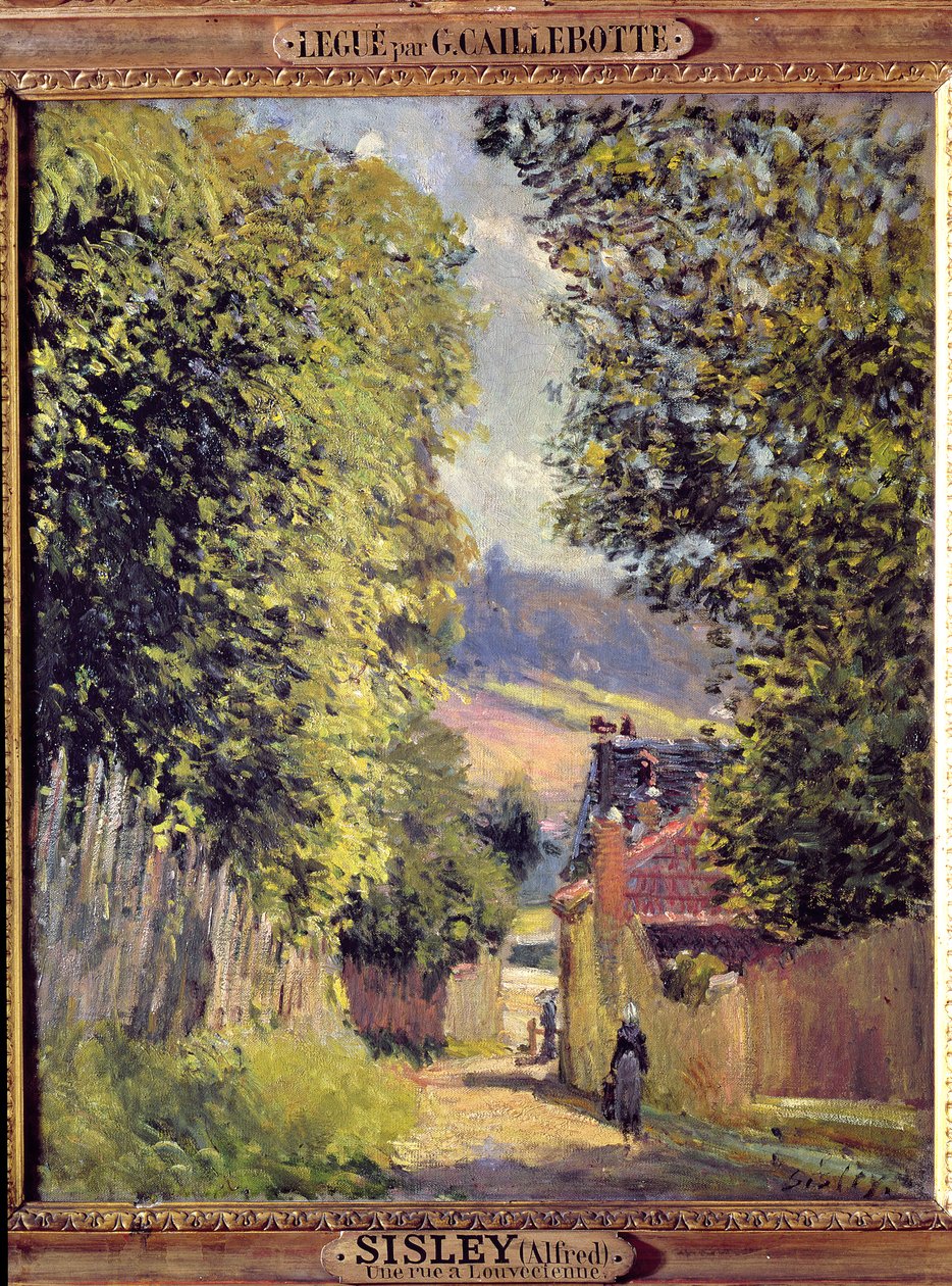 Uma estrada em Louveciennes, 1883 de Alfred Sisley