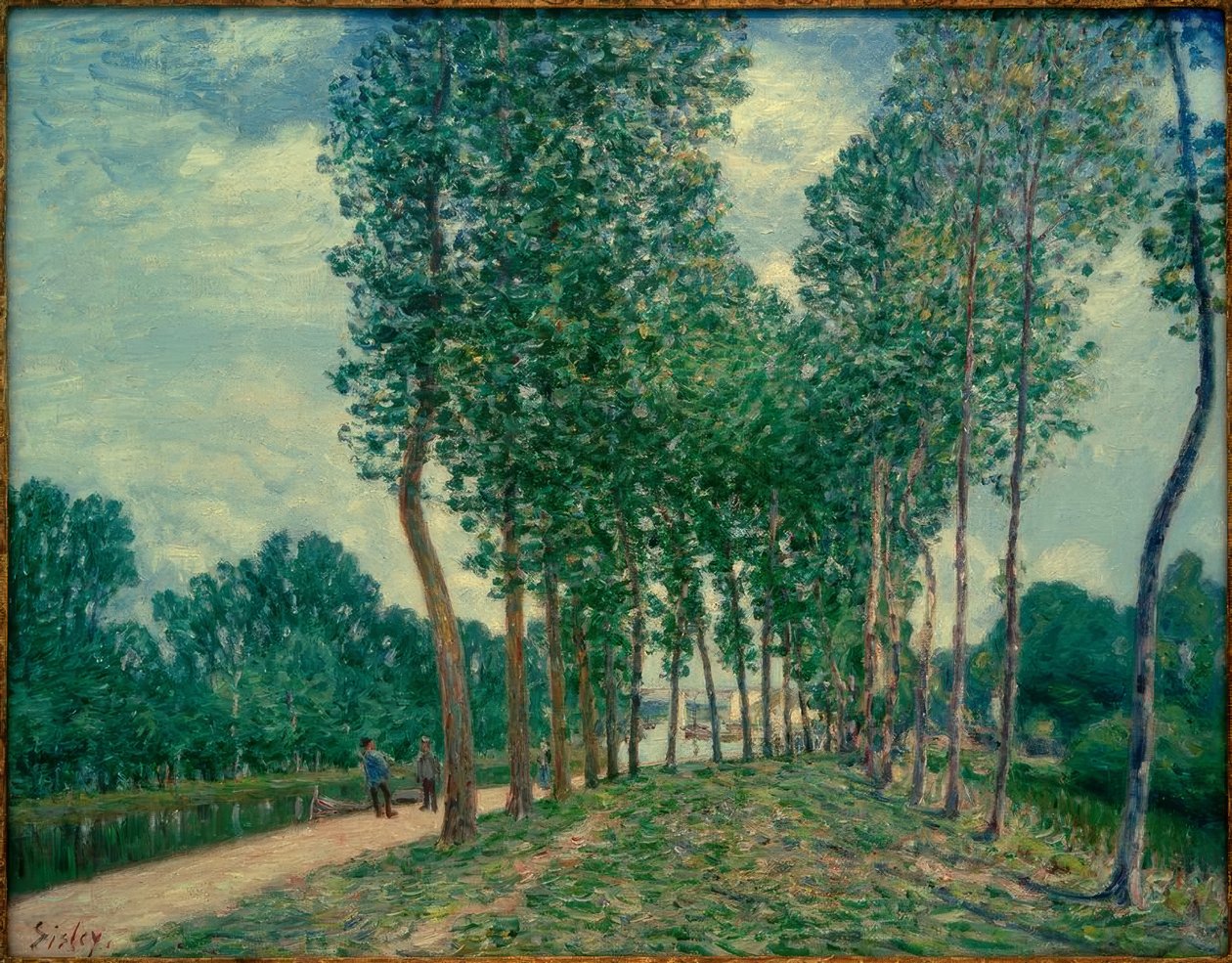 Bancos do Loing perto de Moret de Alfred Sisley