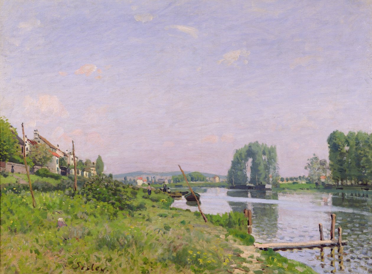 Ilha Saint-Denis, 1872 de Alfred Sisley