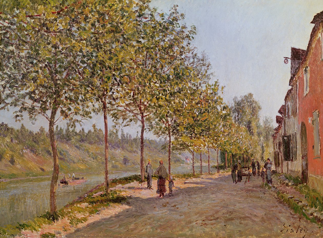 Manhã de junho em Saint-Mammes, 1884 de Alfred Sisley
