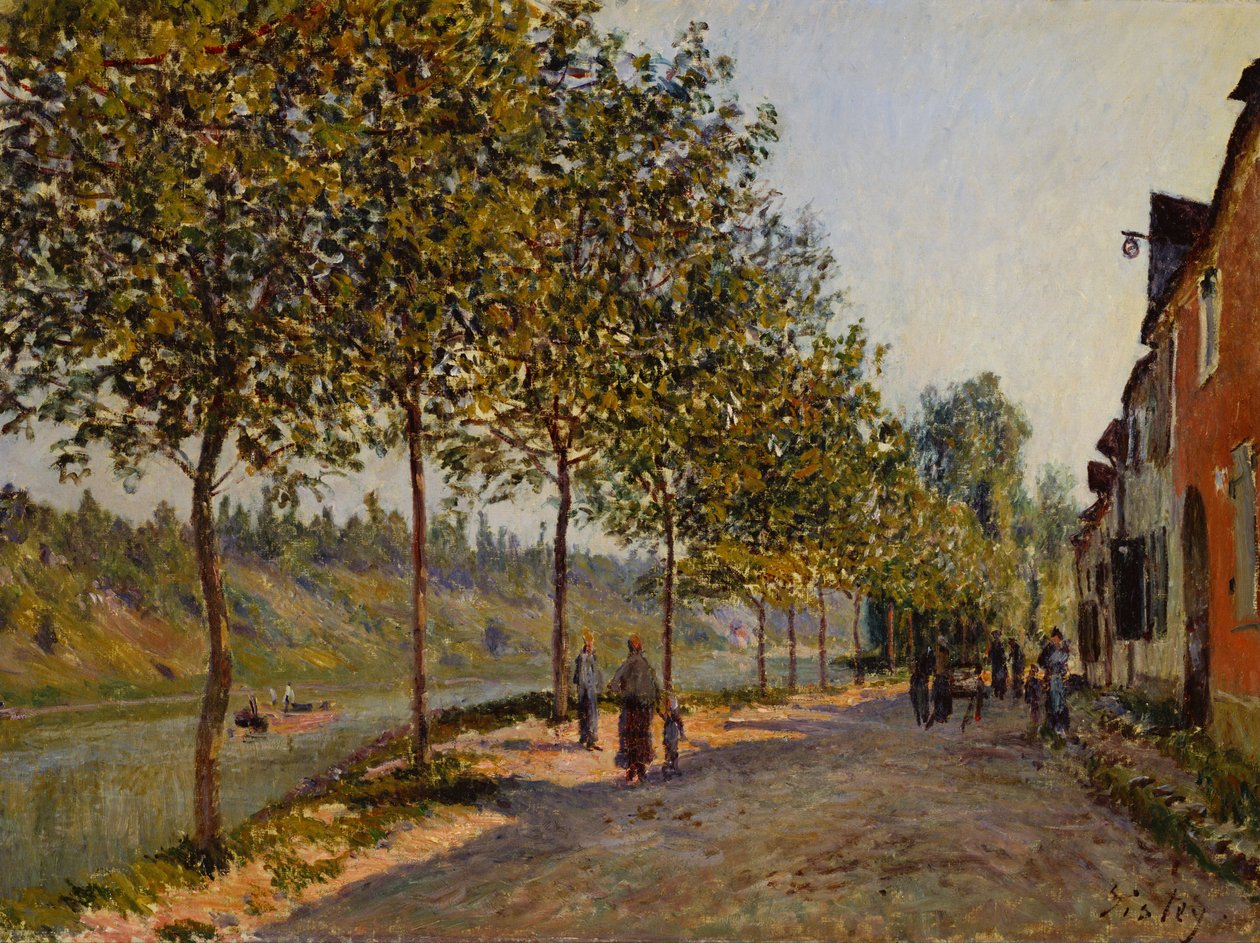Manhã de junho em Saint-Mammès de Alfred Sisley