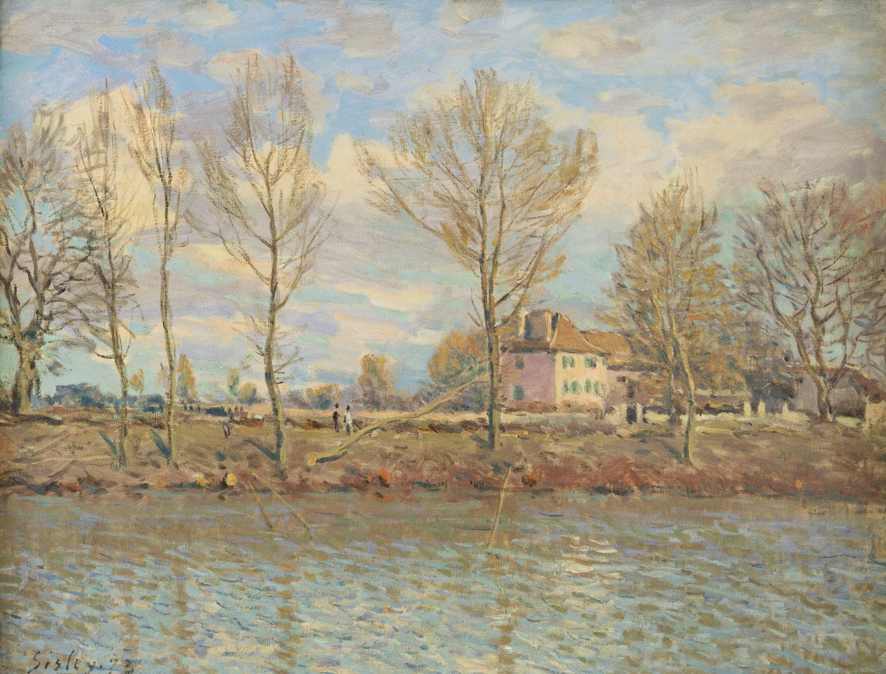 A Ile de la Grande Jatte, Neuilly-sur-Seine, 1873 de Alfred Sisley