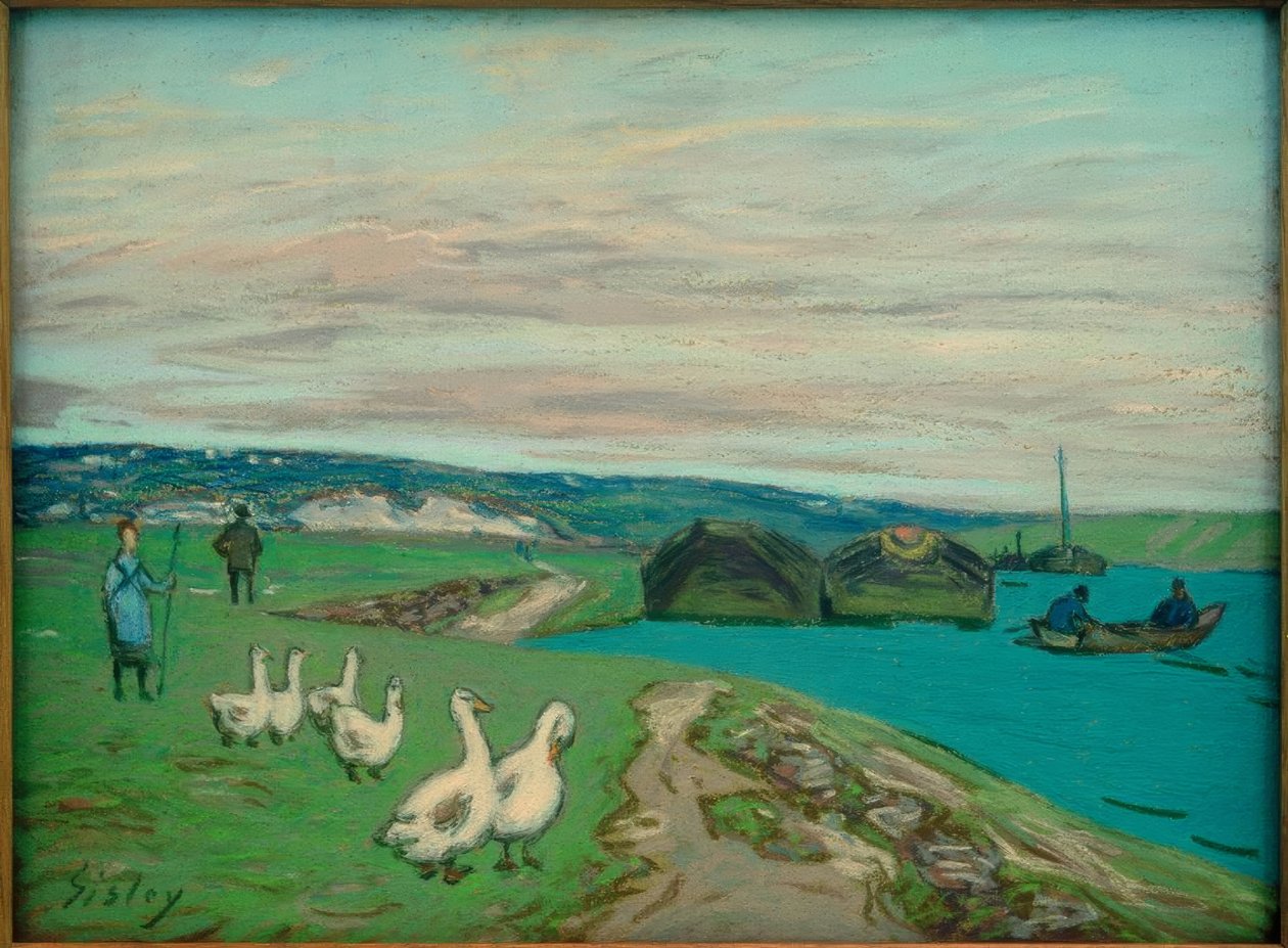 O Guardião de Oies de Alfred Sisley