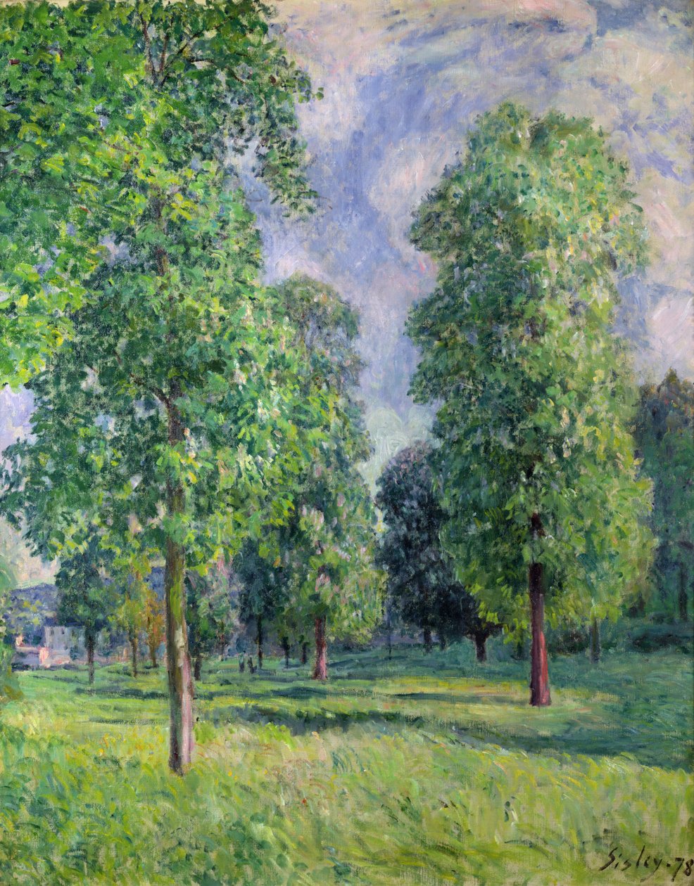 Paisagem em Sevres, 1878 de Alfred Sisley