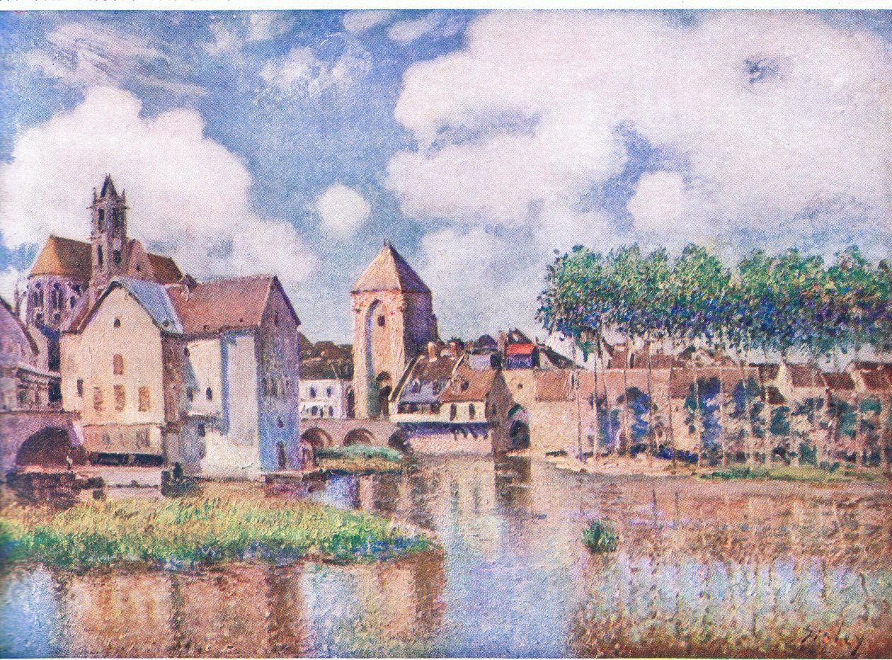 A ponte de moret de Alfred Sisley