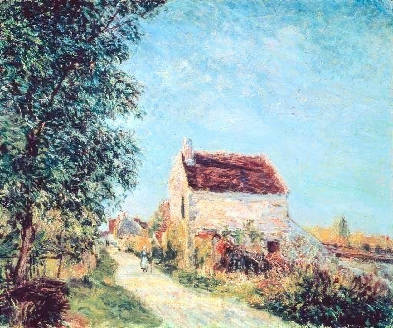A vila de Sablons de Alfred Sisley