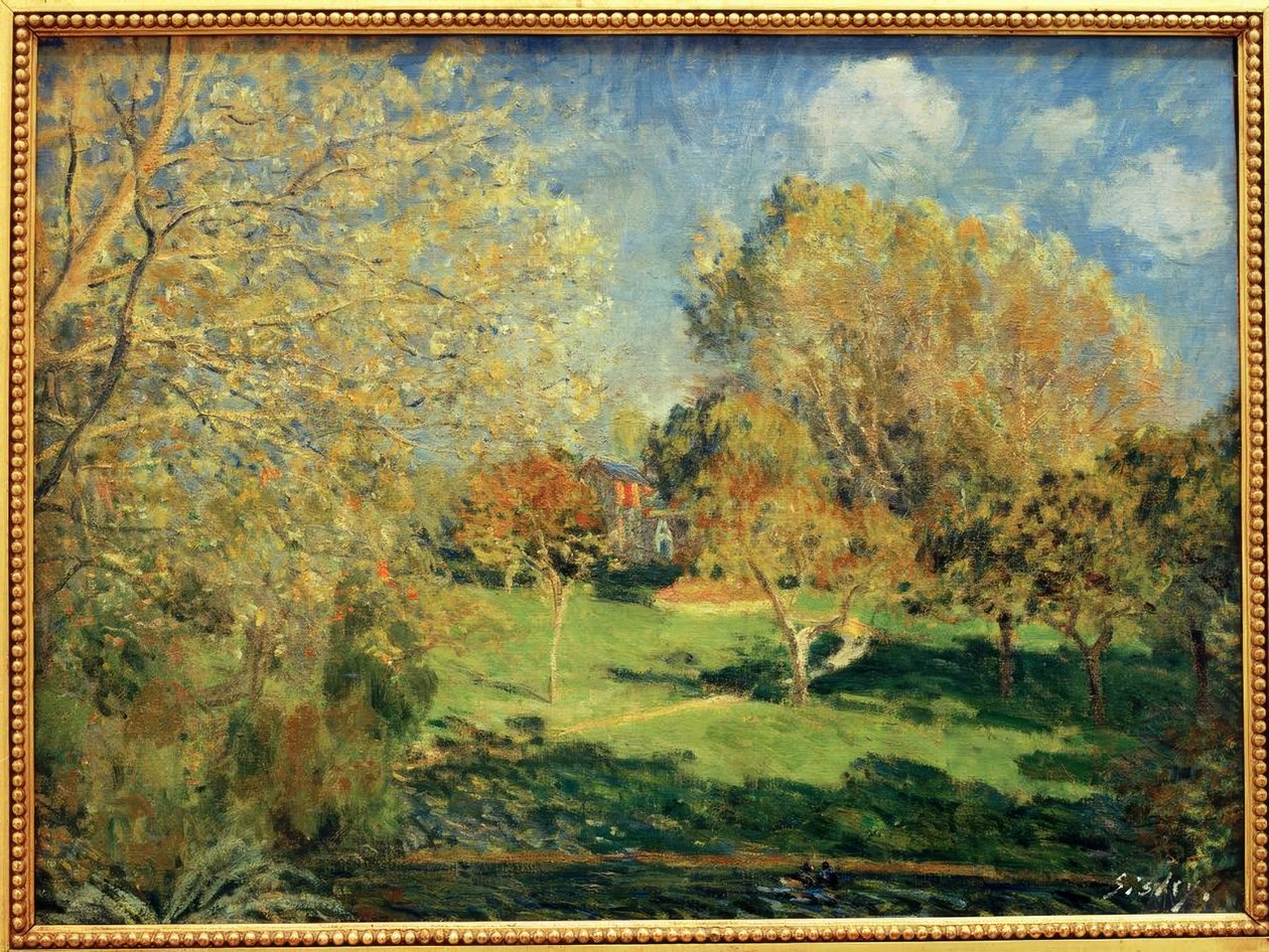 O jardim Hoschede de Alfred Sisley