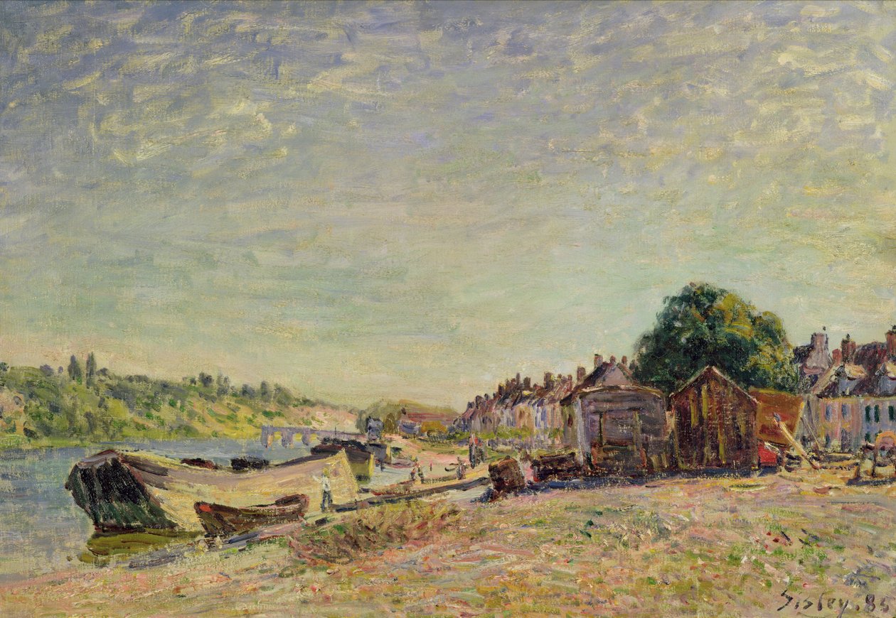 Os bosques de Liong em Saint-Mammes, 1885 de Alfred Sisley