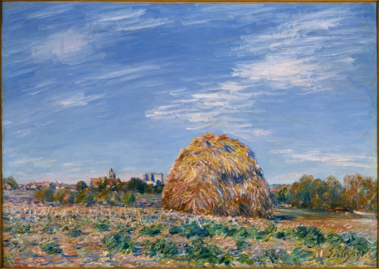 Roda na beira do Loing de Alfred Sisley