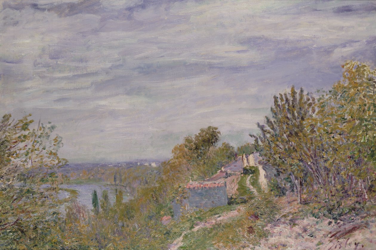 Caminho nos Jardins de Maio Manhã, c.1891 de Alfred Sisley