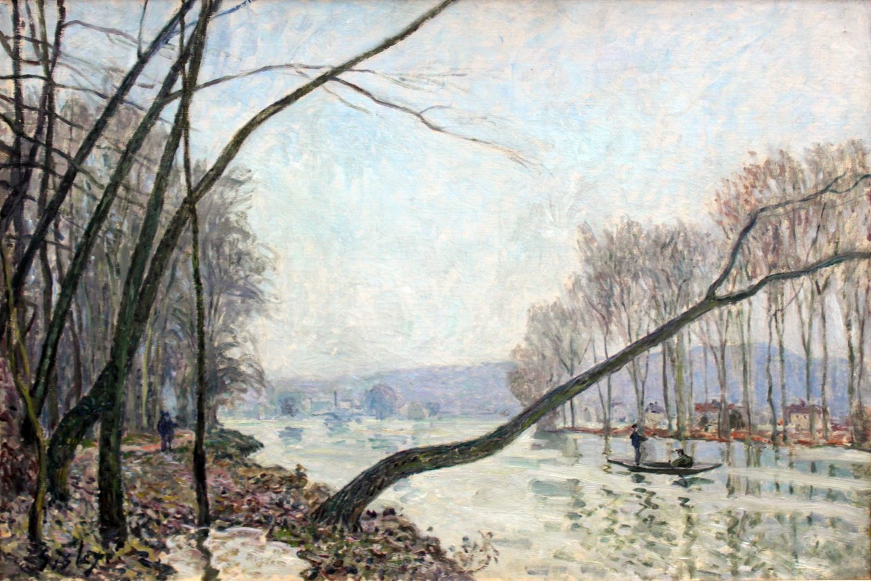 Seine shore no outono de Alfred Sisley