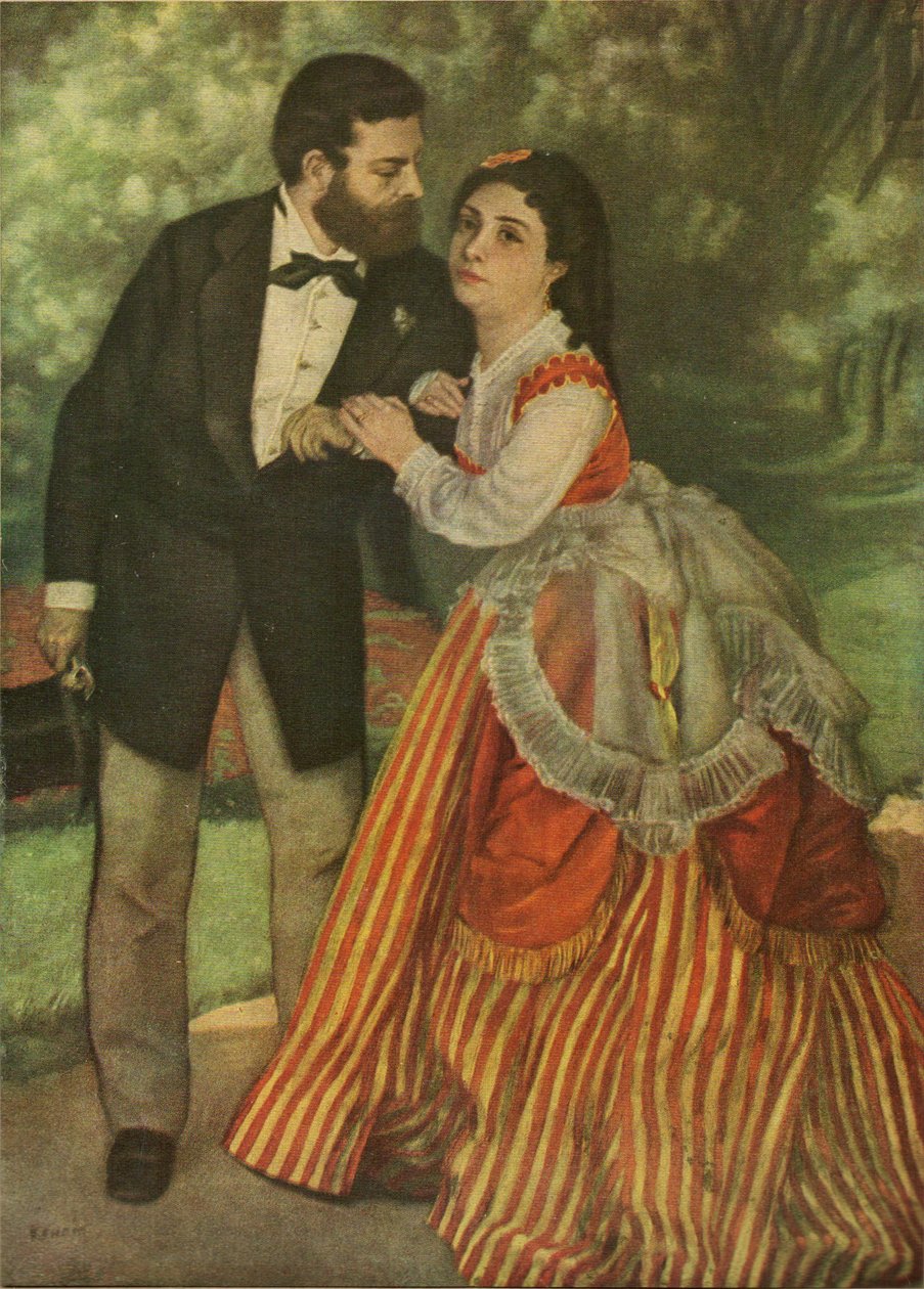 Sisley e Madame por Renoir de Alfred Sisley