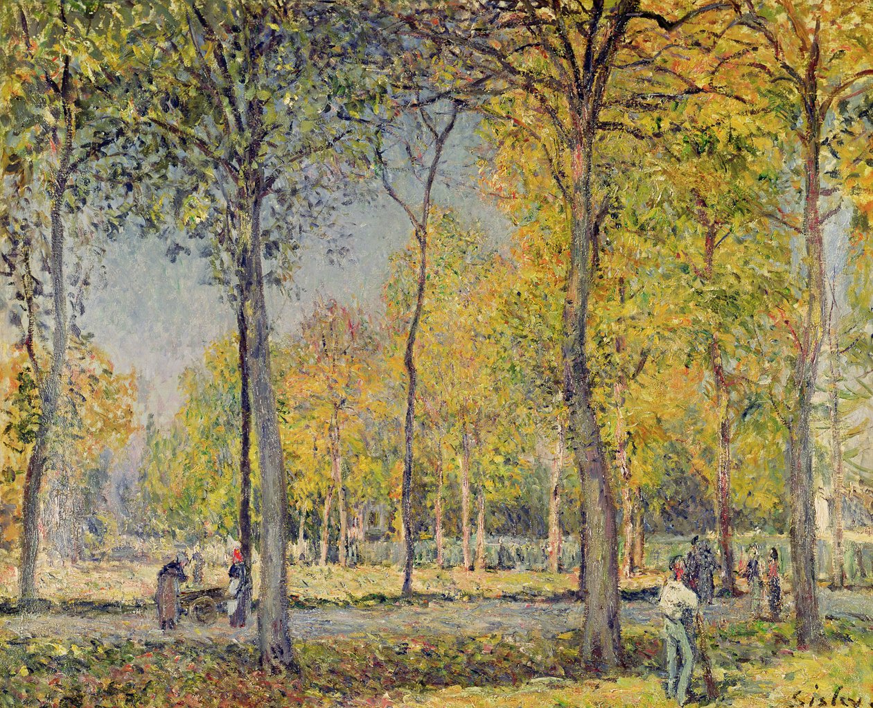 O Bois de Boulogne de Alfred Sisley