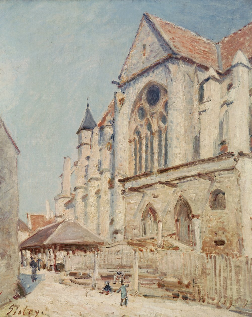 A igreja em Moret de Alfred Sisley