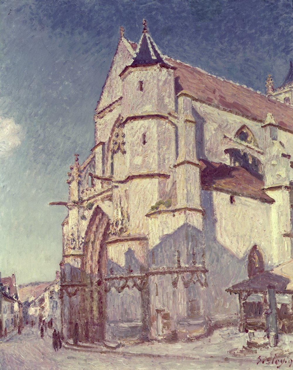 A Igreja em Moret, 1894 de Alfred Sisley