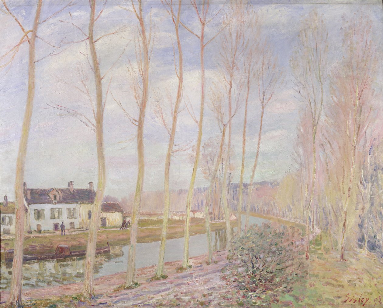 O canal de Loing, 1892 de Alfred Sisley