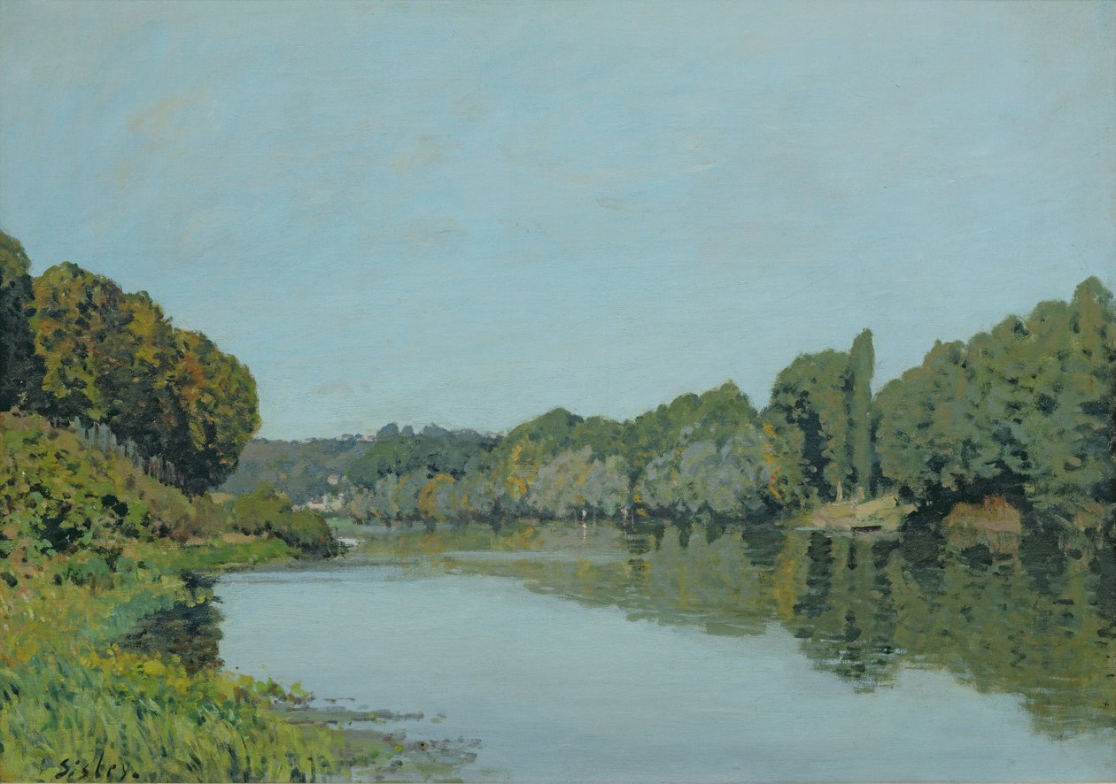 O Sena em Bougival, 1873 de Alfred Sisley