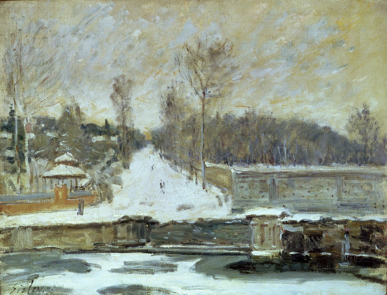 O lugar de rega em Marly-le-Roi, 1875 de Alfred Sisley