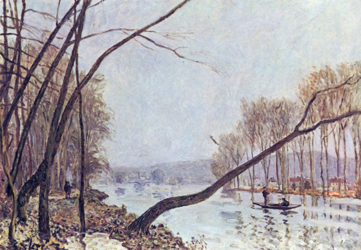 Banco do Sena no outono de Alfred Sisley