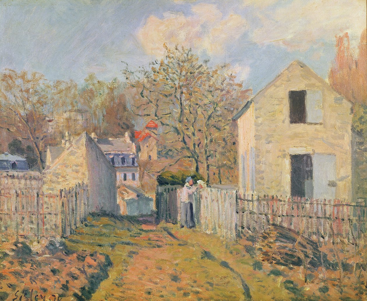 Aldeia dos Vizinhos, 1872 de Alfred Sisley