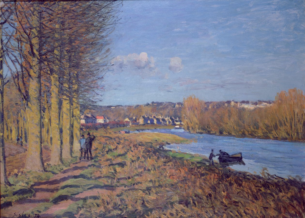Manhã de inverno, 1874 de Alfred Sisley