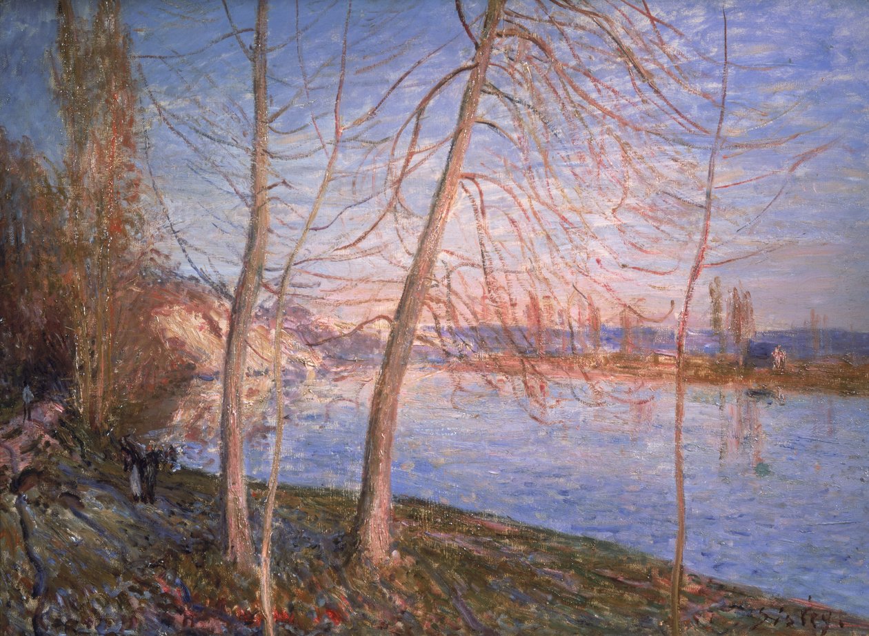 Manhã de inverno, 1878 de Alfred Sisley