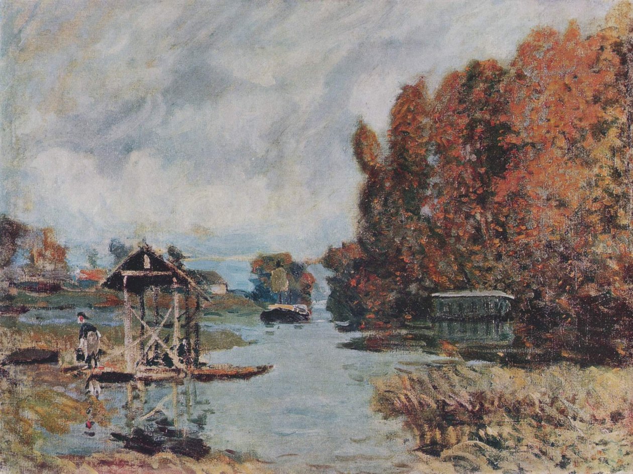 Lavadeiras de Bougival de Alfred Sisley
