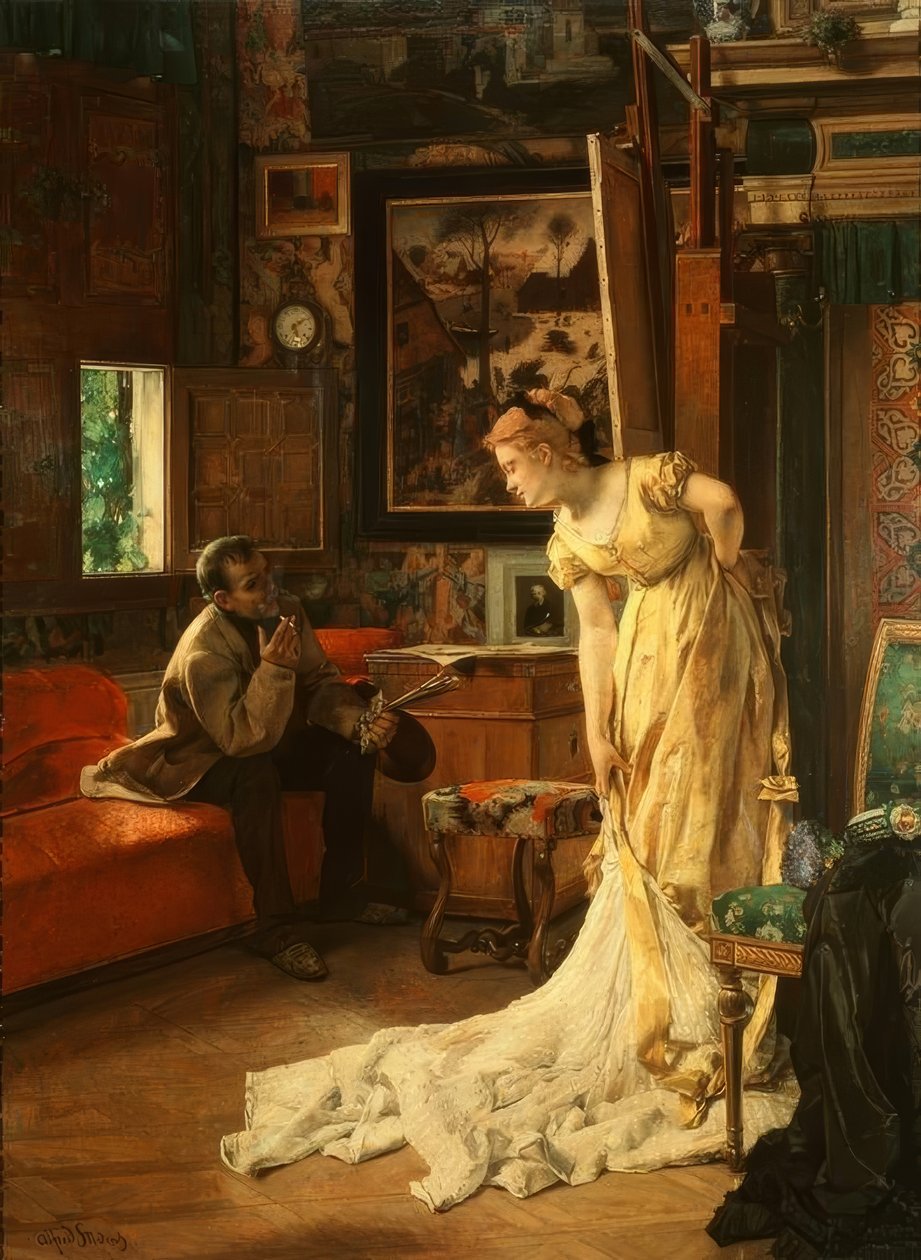 O estúdio de Alfred Emile Stevens