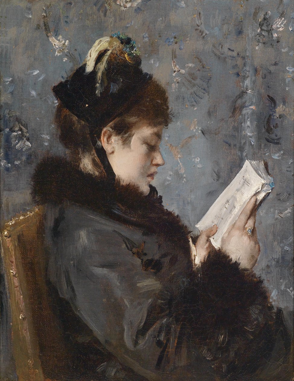 Leitura jovem de Alfred Emile Stevens