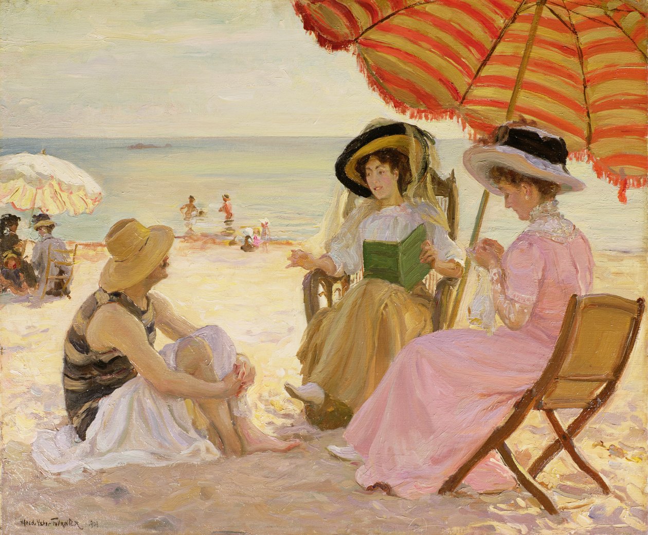 A praia de 1929 de Alfred Victor Fournier