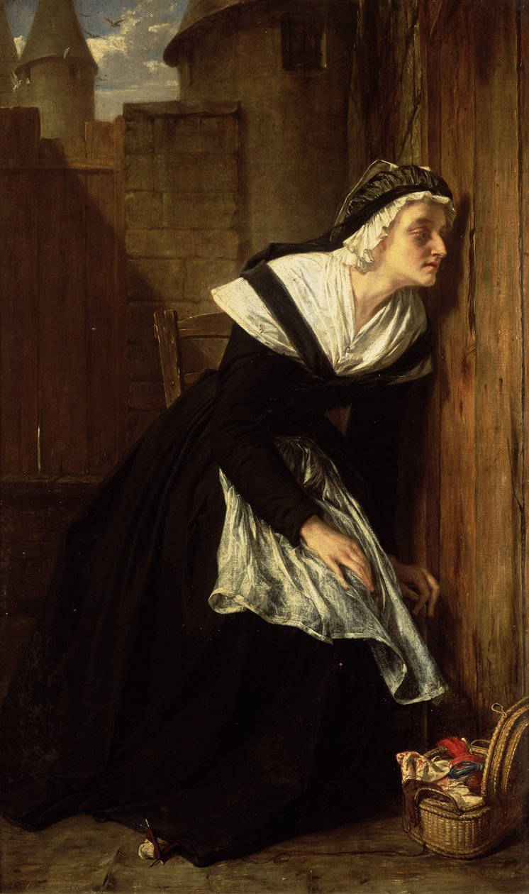 Maria Antonieta na prisão do templo, 1861 de Alfred W. Elmore
