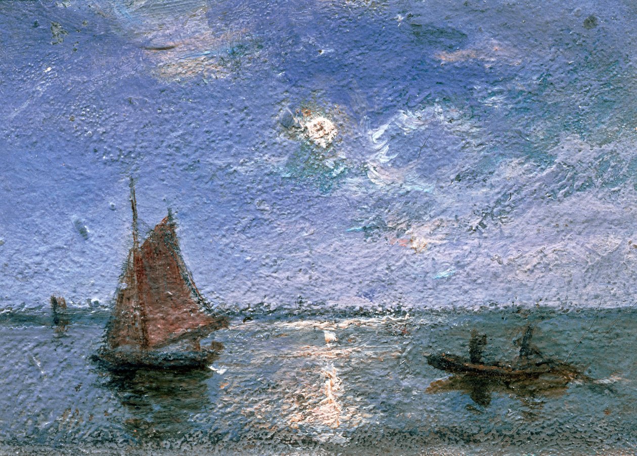 Barcos de pesca por luar de Alfred Wahlberg
