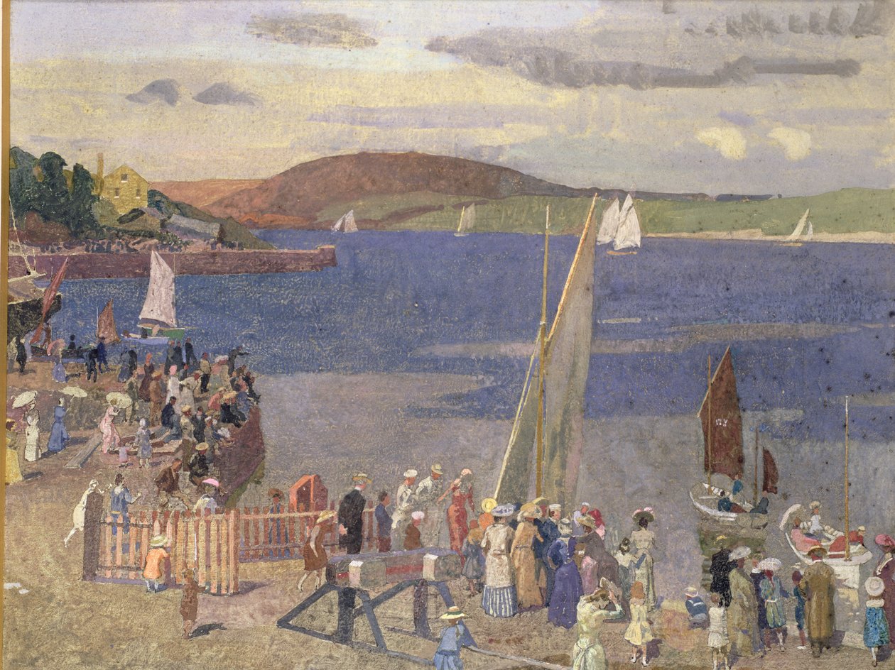 Regata de Padstow (guache) de Alfred Walter Bayes