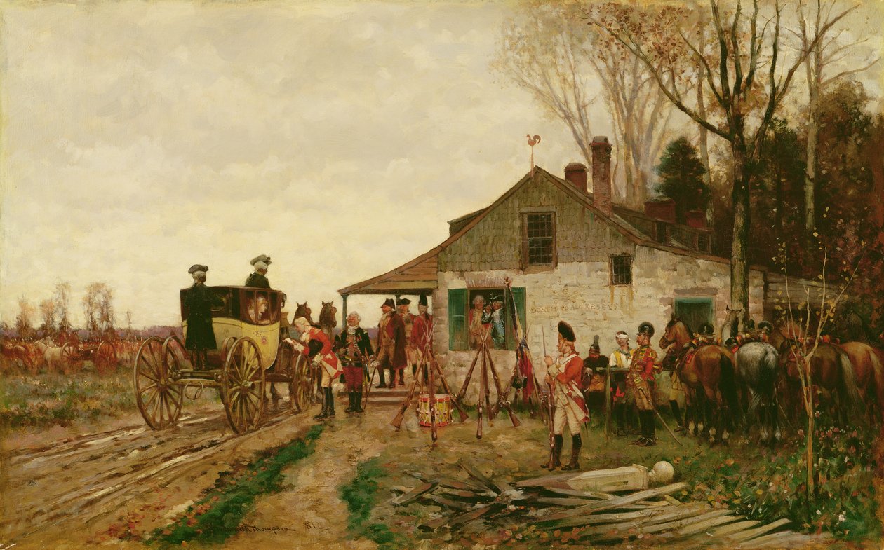 Passando pelo Posto Avançado, 1881 de Alfred Wordsworth Thompson