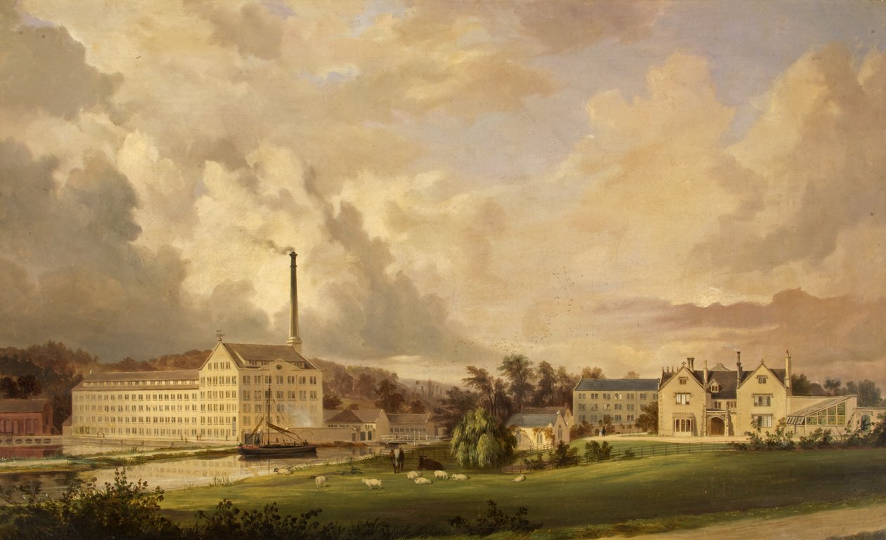 Ebley Cloth Mills, Stroud, Gloucestershire de Alfred Newland Smith
