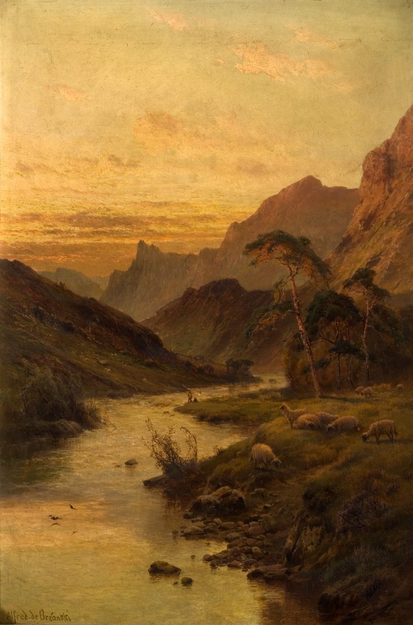 Rio, foyers, em, Abertarff de Alfred de Breanski