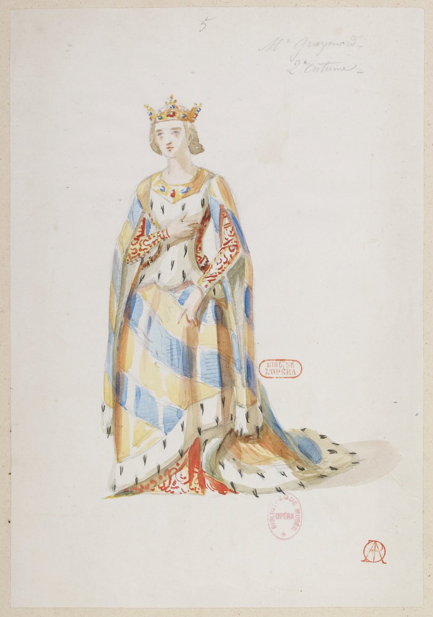 Halévy - La magicienne - modelos de figurinos de Alfred Albert - 05. Mme. Gueymard, 2º fato de Alfred Albert