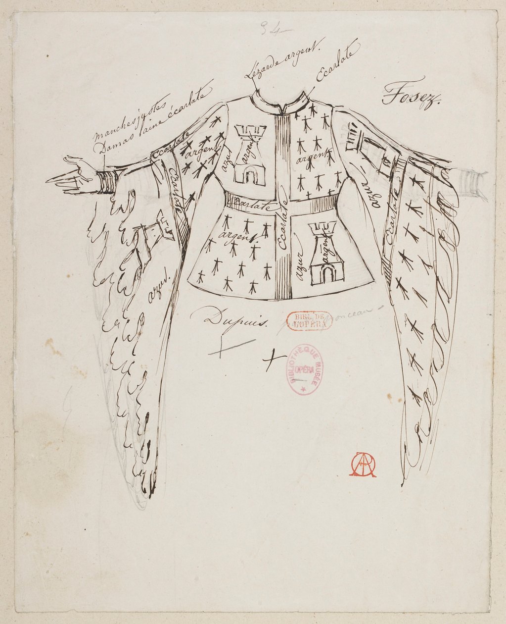 Halévy - La magicienne - modelos de figurinos de Alfred Albert - 34. Srs. Fosez, Dupuis, Ponceau de Alfred Albert