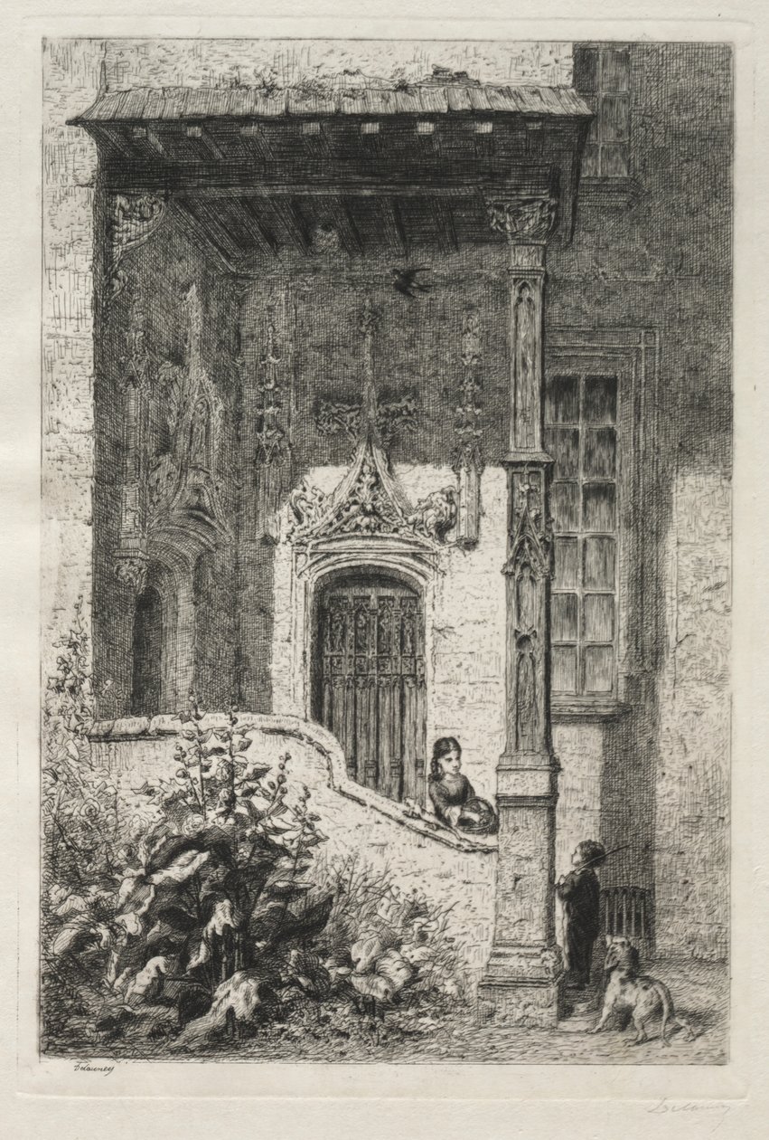 Casa conhecida como a Rainha Branca, Rue St. Hippolyte de Alfred Alexandre Delauney