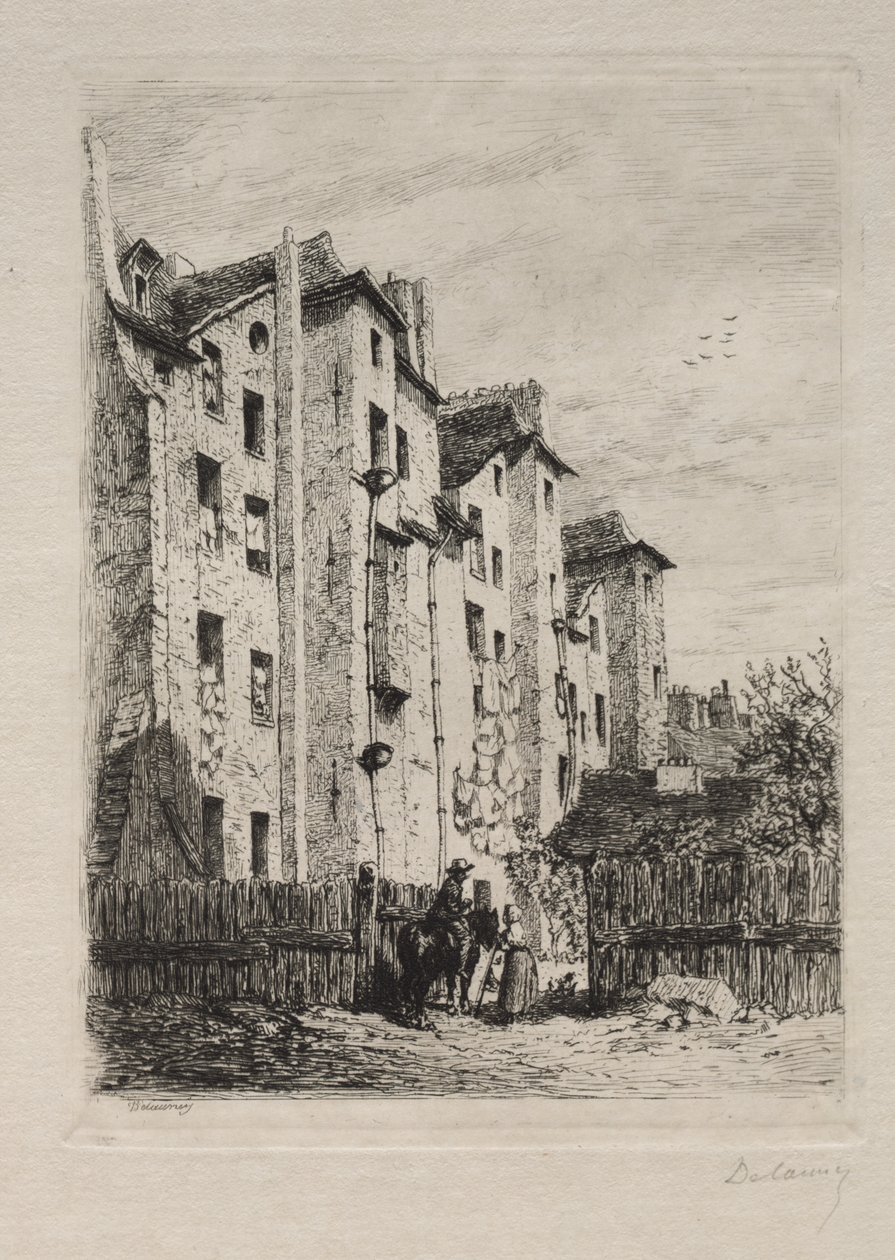 Casas, Rue de Lyonnais de Alfred Alexandre Delauney