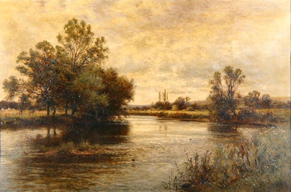 Penton Hook on the Thames de Alfred Augustus Glendening