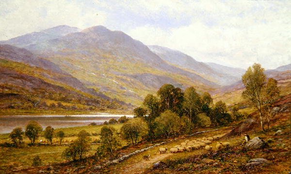Snowdonia (possível Lago Gwynant) de Alfred Augustus Glendening