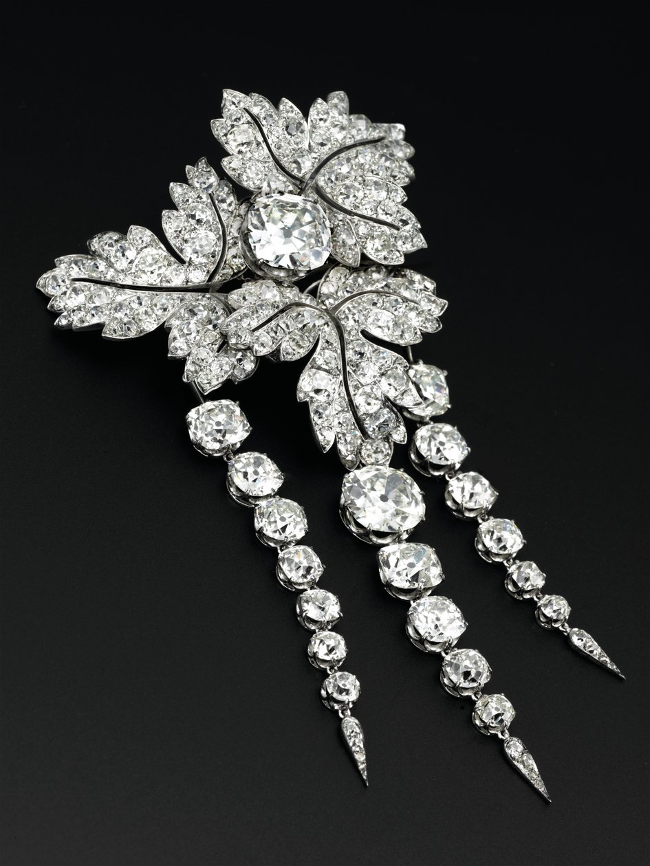 Broche "folhas de groselha", c.1855 de Alfred Bapst