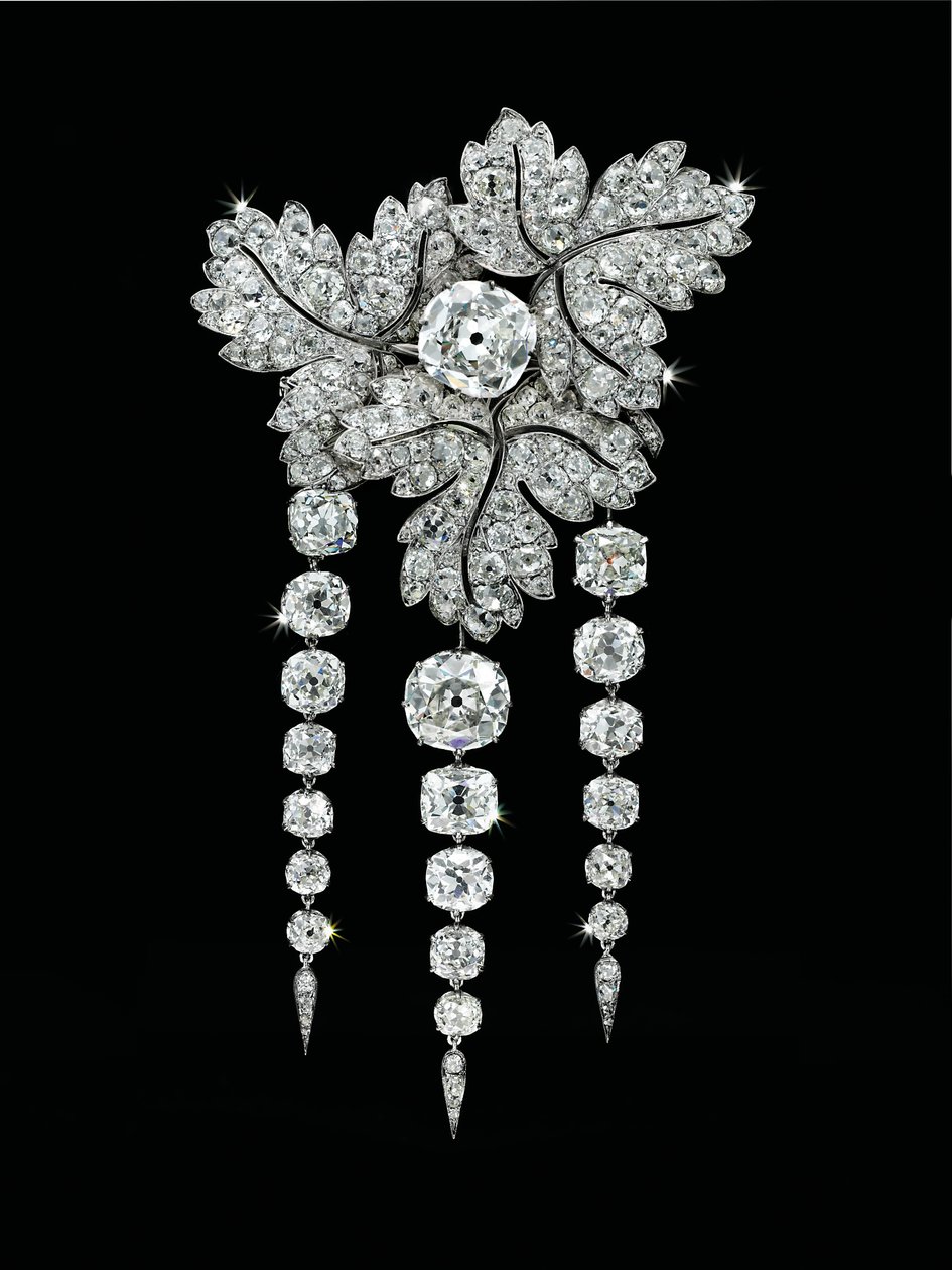 Broche "Folhas de Groselha", c.1855 de Alfred Bapst