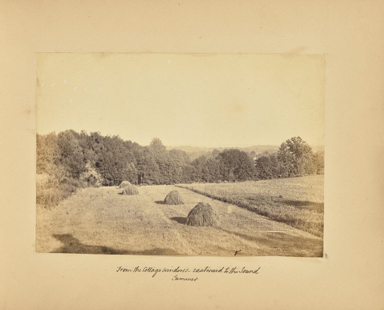 Das janelas da casa de campo - De leste para o mar - verão de Alfred Booth