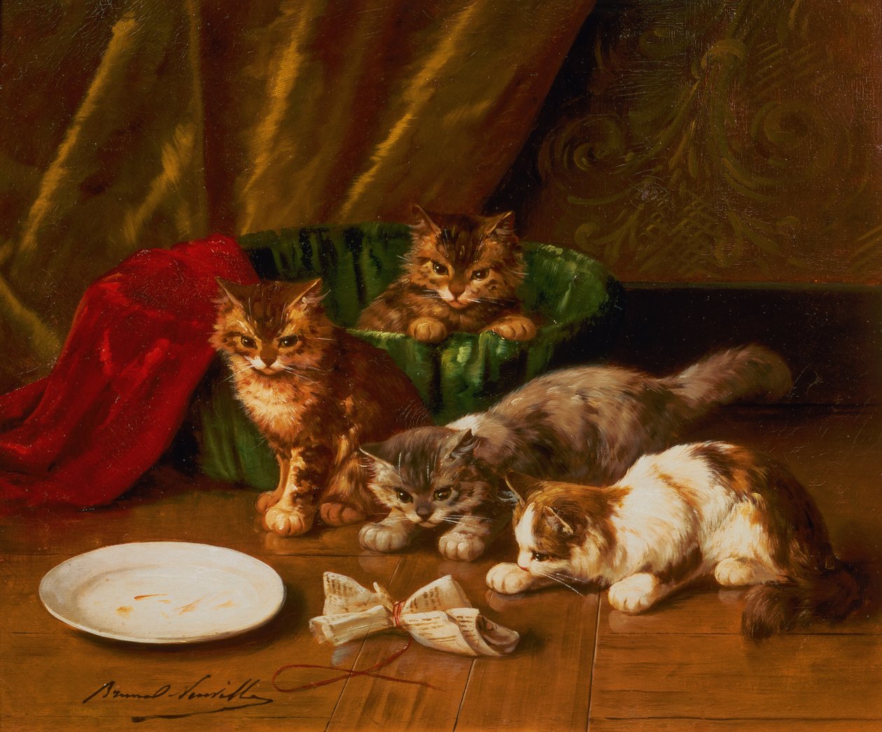 O Rato de Papel (óleo sobre tela) de Alfred Brunel de Neuville