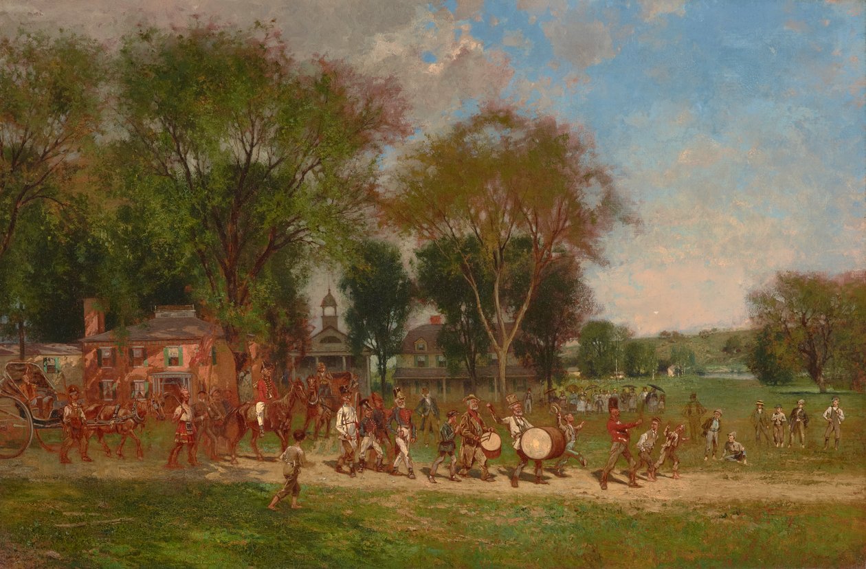 Desfile do 4 de julho de 1886 (Óleo sobre tela) de Alfred Cornelius Howland