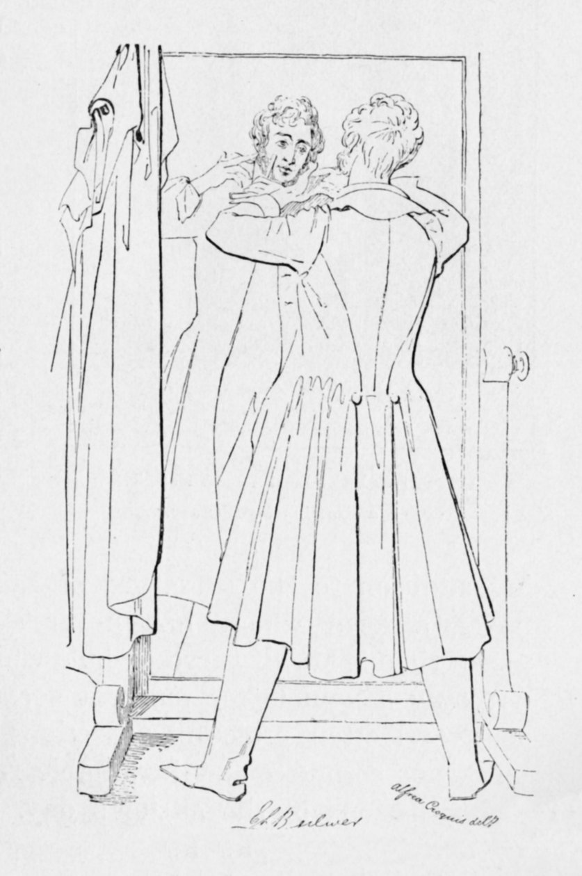 Edward Bulwer, lorde Lytton, c1835, 1904 de Alfred Crowquill