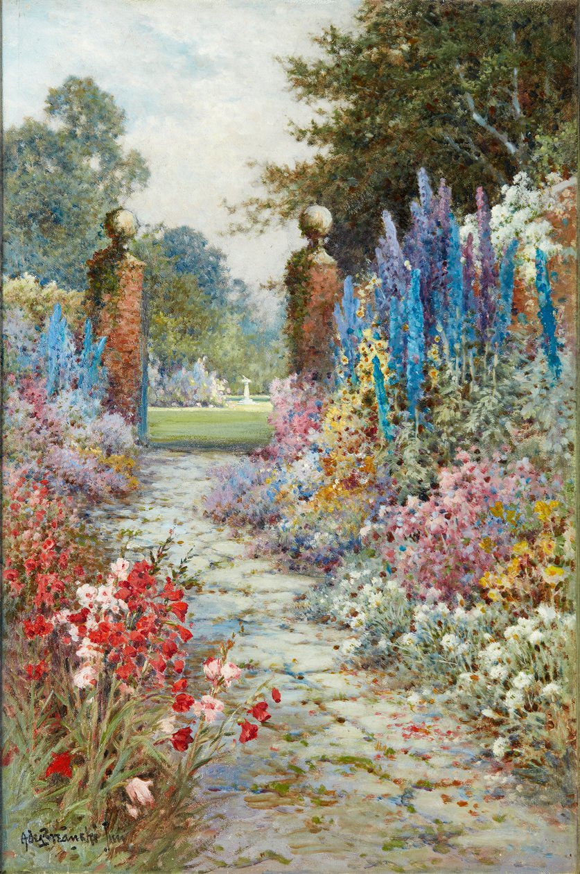 A Fronteira Herbácea (óleo sobre tela) de Alfred De Junior Breanski