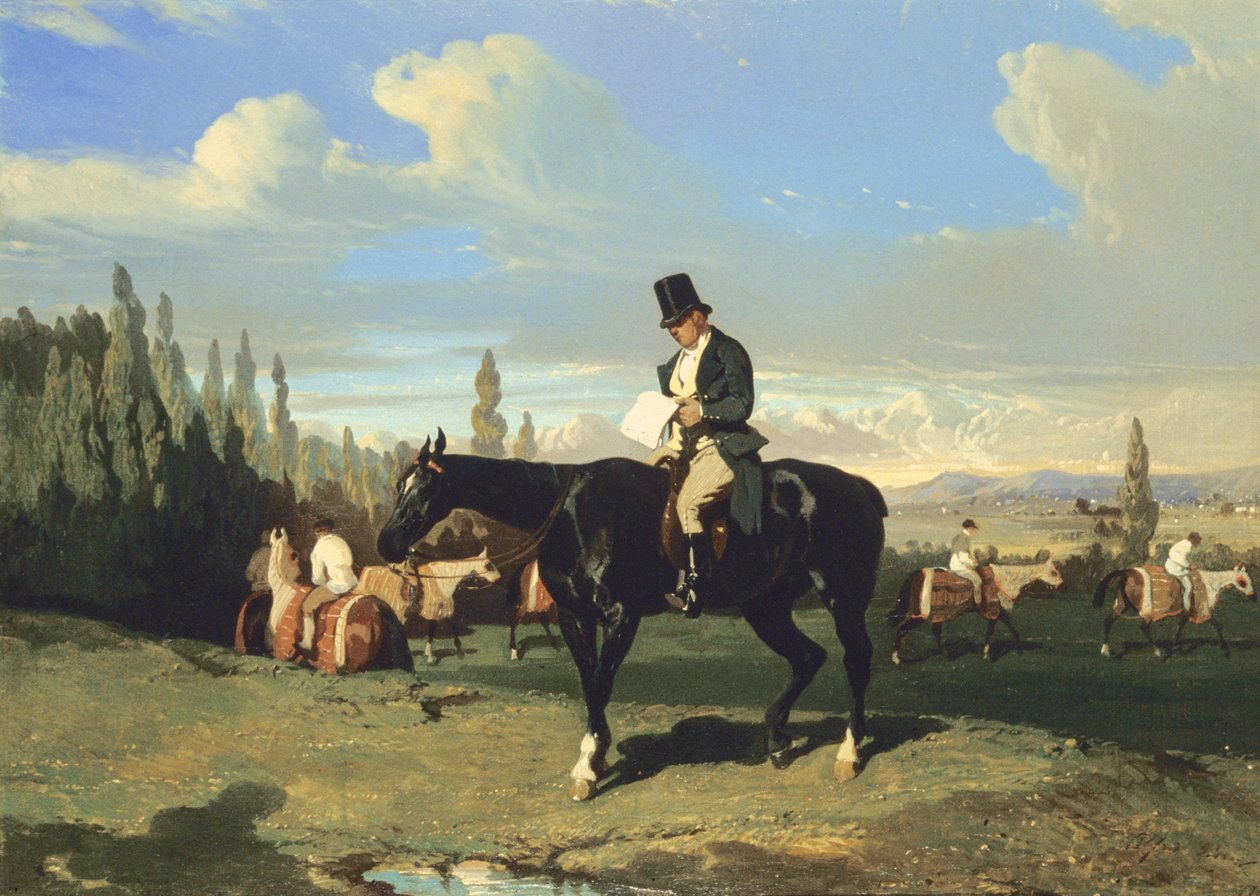O Treinador (óleo sobre tela) de Alfred Dedreux